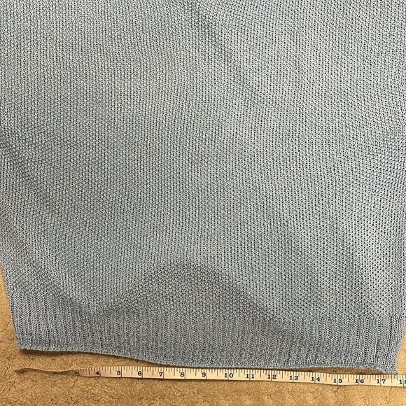 Via Vitale Sweater, No Tag, Women’s Size Small, Powder Blue - Picture 4 of 7